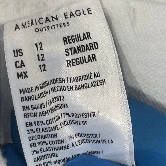 NWT American Eagle Outfitters Women's High Waist Stretch White Jeans - Picture 4 of 6